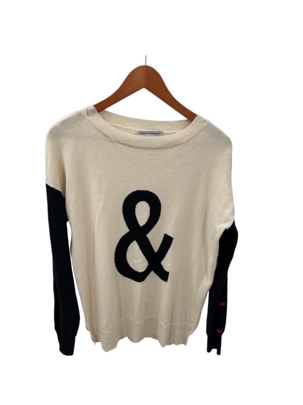 AUTUMN CASHMERE Rock & Roll 100% Cashmere Sweater // M